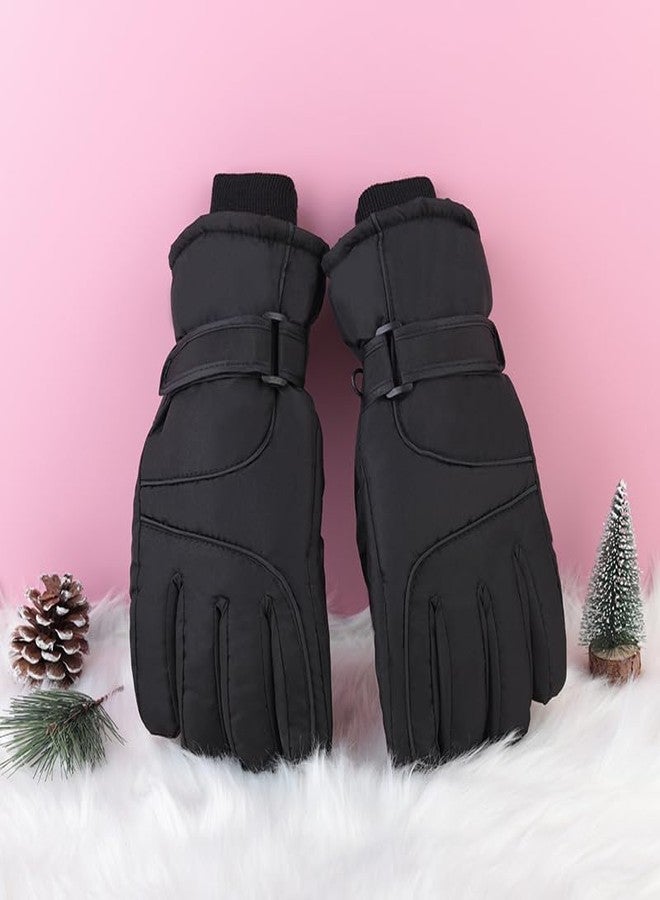 OVOY Womens-Winter-Ski-Snow-Gloves Windproof and Waterproof Thermal Touchscreen Ski Glove for Cold Weather - Image 2